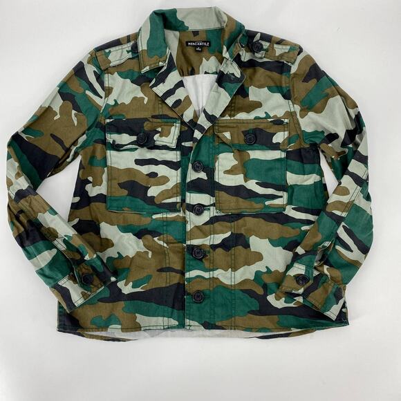 J. Crew Jackets & Blazers - J. CREW MERCANTILE Womens Camouflage Long Sleeve Size S Button-Up Utility Shirt